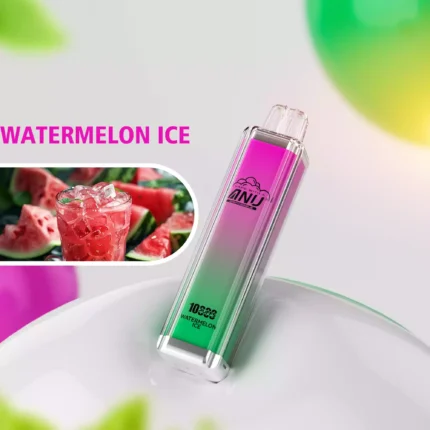2025 Bestseller ANU Crystal 10000 Züge Einweg E-Zigarette mit 0 % 2 % 3 % 5% Nikotin — Wassermelone Eis Flavours 2