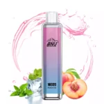 2025 Bestseller ANU Crystal 10000 Züge Einweg E-Zigarette mit Mesh Coil 0.8 Ohm und 650 mAh Akku — Pfirsich Eis Flavours 2