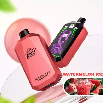 2025 Bestseller ANU Star 30000 Züge Einweg E-Zigarette Schnelle Lieferung mit Nikotin 0 % 2 % 3 % 5 % und 22 ml E-Liquid — Wassermelone Eis Flavours 2
