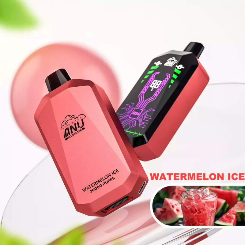 2025 Bestseller ANU Star 30000 Züge Einweg E-Zigarette Schnelle Lieferung mit Nikotin 0 % 2 % 3 % 5 % und 22 ml E-Liquid — Wassermelone Eis Flavours 2