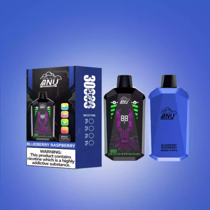 2025 Bestseller ANU Star 30000 Züge Einweg E-Zigarette – Der günstigste Preis Lieferung in 5 bis 7 Tagen mit 22 ml E-Liquid – Blaubeere Himbeere Flavours 1