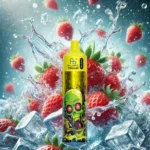 2025 Bestseller RandM Fumot Tornado 30000 Züge Einweg E-Zigarette mit 0 %, 2 %, 3 %, 5 % Nikotin und 600 mAh Akku — Erdbeere Eis (2)