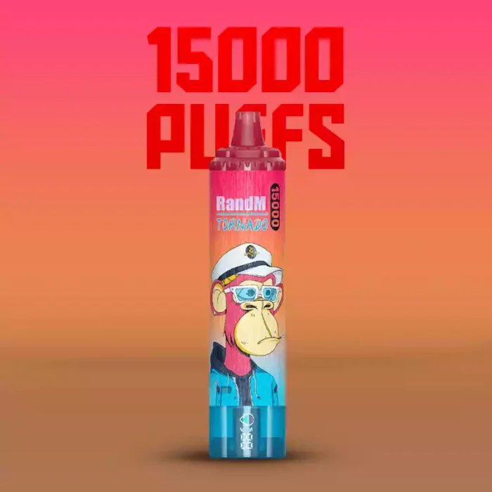 2025 Bestseller RandM Tornado 15000 Züge Einweg E-Zigarette 25 ml E-Liquid mit 0 % 2 % 3 % 5% Nikotinsalz und 850 mAh Akku — Kirsche (3)