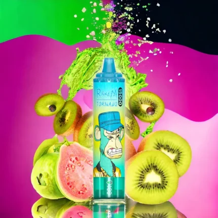 2025 Bestseller RandM Tornado 15000 Züge Einweg E-Zigarette mit 25 ml E-Liquid und 850 mAh Akku — Kiwi Passionsfrucht Guave (1)