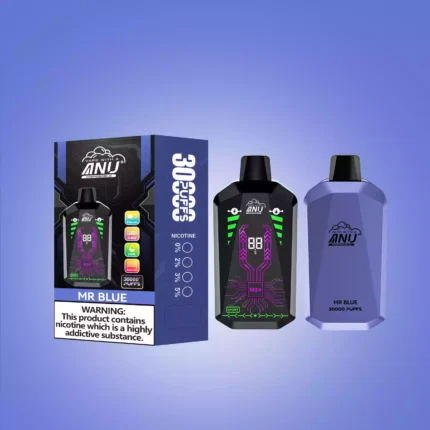 2025 Neue Produkte ANU Star 30000 Züge Einweg E-Zigarette Lieferung in 5 bis 7 Tagen und Bestseller mit Typ-C Wiederaufladbar und 22 ml E-Liquid — Mr. Blau Flavours 1