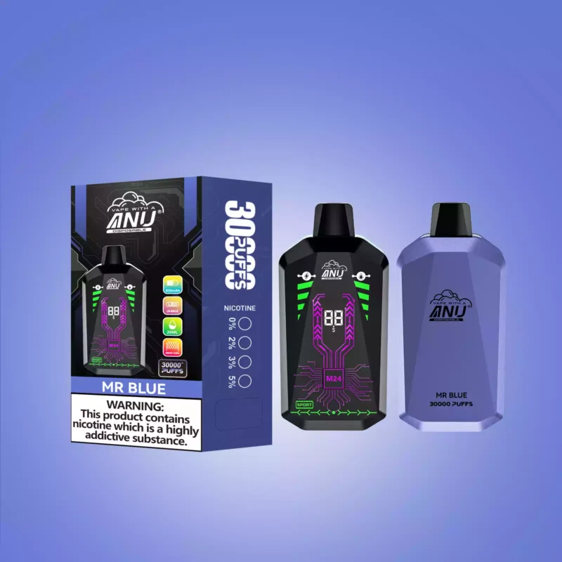 2025 Neue Produkte ANU Star 30000 Züge Einweg E-Zigarette Lieferung in 5 bis 7 Tagen und Bestseller mit Typ-C Wiederaufladbar und 22 ml E-Liquid — Mr. Blau Flavours 1