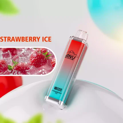 ANU Crystal 10000 Züge Einweg E-Zigarette Direktverkauf ab Werk mit 18 ml E-Liquid und 0 % 2 % 3 % 5% Nikotin — Erdbeere Eis Flavours 2