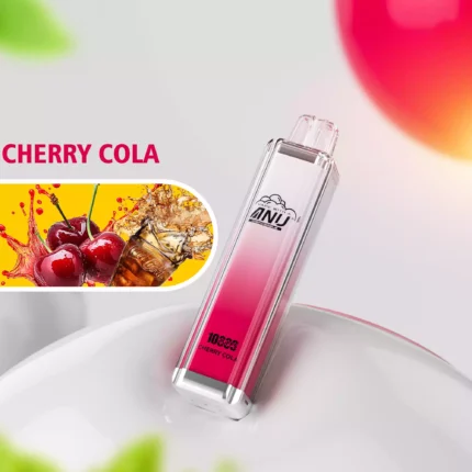 ANU Crystal 10000 Züge Einweg E-Zigarette Direktverkauf ab Werk mit 18 ml E-Liquid und Typ-C Akku — Kirsche Cola Flavours 1