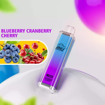 ANU Crystal 10000 Züge Einweg E-Zigarette Einzelhandel Lieferung in 5 bis 7 Tagen mit 18 ml E-Liquid — Blaubeere Cranberry Kirsche Flavours 1