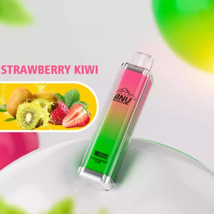 ANU Crystal 10000 Züge Einweg E-Zigarette Einzelverkauf Lieferung in 5 bis 7 Tagen mit 650 mAh Akku — Erdbeere Kiwi Flavours 2