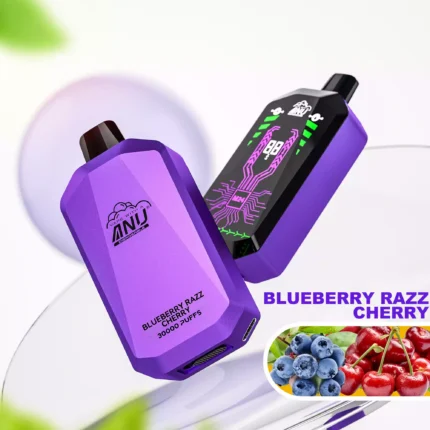 ANU Star 30000 Züge Einweg E-Zigarette Der günstigste Preis Lieferung in 5 bis 7 Tagen mit 22 ml E-Liquid – Blaubeere Razz Kirsche Flavours 2