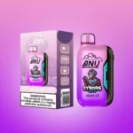 ANU Vista 30000 Züge Einweg E-Zigarette Der günstigste Preis und Typ-C Wiederaufladung mit Nikotin 0 % 2 % 3 % 5 % und 22 ml E-Liquid— Traube Eis Flavours 1