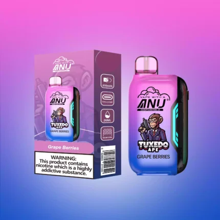 ANU Vista 30000 Züge Einweg E-Zigarette Direktverkauf ab Werk Schnelle Lieferung mit 22 ml E-Liquid und 650 mAh Akku — Trauben Beeren Flavours 1