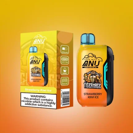 ANU Vista 30000 Züge Einweg E-Zigarette Einzelverkauf und Lieferung in 5 bis 7 Tagen mit Nikotin 0 %, 2 %, 3 %, 5 % und 22 ml E-Liquid — Erdbeere Kiwi Eis Flavours 1