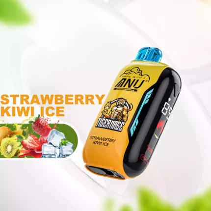 ANU Vista 30000 Züge Einweg E-Zigarette Einzelverkauf und Lieferung in 5 bis 7 Tagen mit Nikotin 0 %, 2 %, 3 %, 5 % und 22 ml E-Liquid — Erdbeere Kiwi Eis Flavours (2)