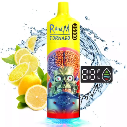 Die günstigste RAHDM Tornado 25000 Züge K16S Einweg E-Zigarette 2025 Neuheit mit 2% Nikotin und 25 ml E-Liquid – Pink Zitrone Geschmack