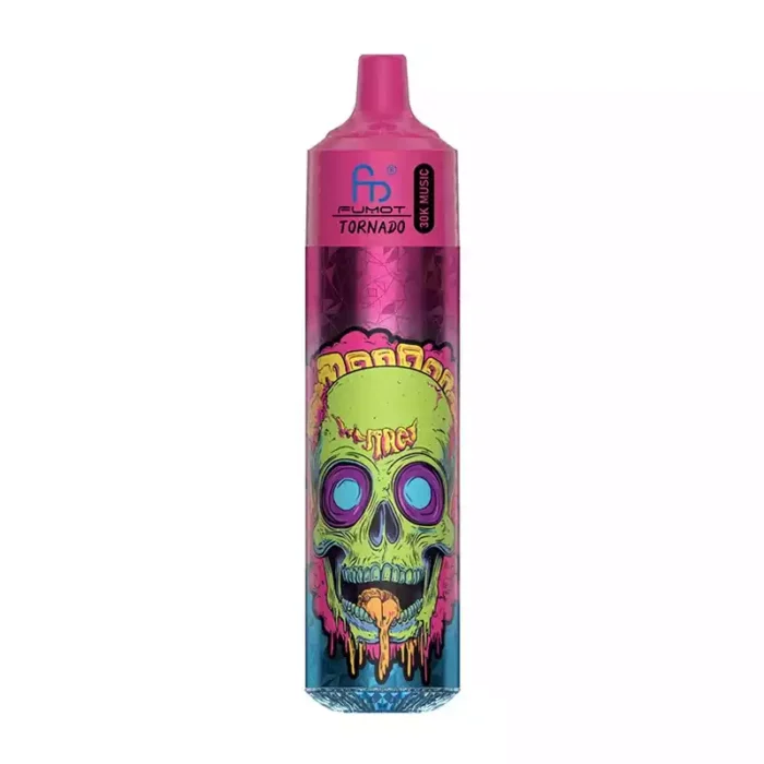 Die günstigste RandM Fumot Tornado 30000 Züge Einweg E-Zigarette mit 0 % 2 % 3 % 5% Nikotin und 600 mAh Akku — Pfirsich Eis (2)