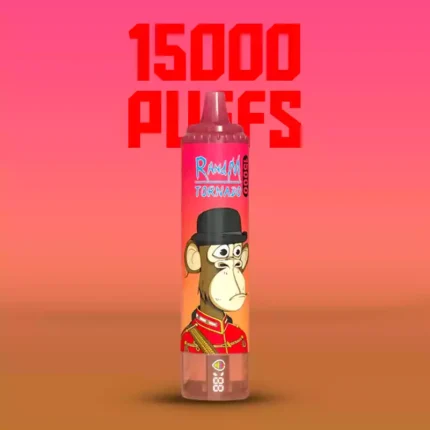 Direkt vom Hersteller RandM Tornado 15000 Züge Einweg E-Zigarette mit 25 ml E-Liquid und 850 mAh Akku — Rote Energie Eis 3