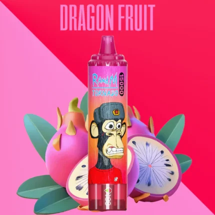 Direkt vom Hersteller RandM Tornado 15000 Züge Einweg E-Zigarette mit 25 ml E-Liquid und Mesh Coil — Drachenfrucht (2)