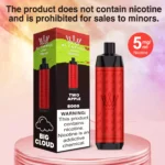 Einzelverkauf der AL FAKHAR 8000 Züge F18 Einweg E-Zigarette mit 0.5 % Nikotin 600 mAh Akku und 18 ml E-Liquid – Doppelapfel Geschmack (1)