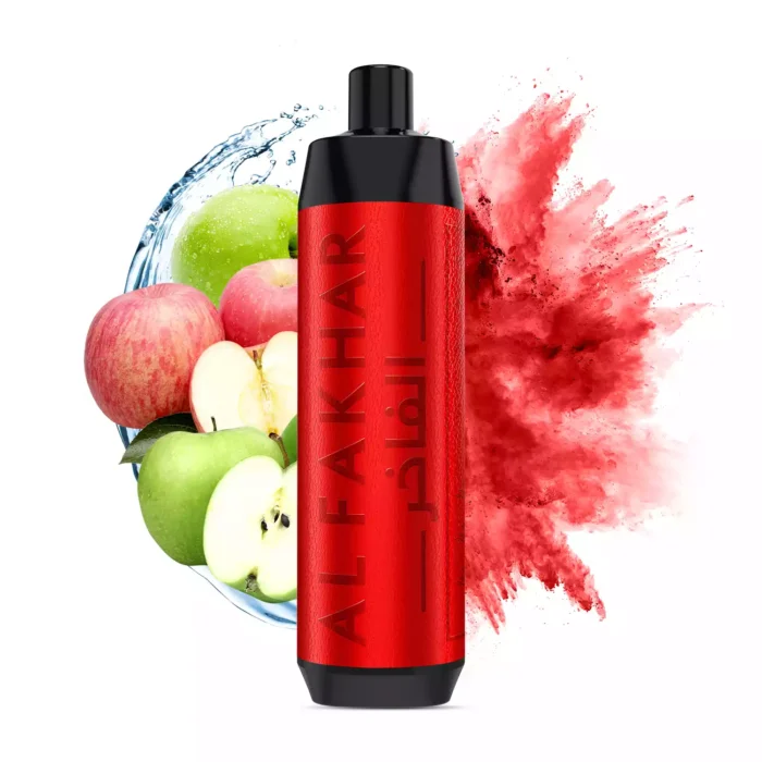 Einzelverkauf der AL FAKHAR 8000 Zuege F18 Einweg E Zigarette mit 0.5 Nikotin 600 mAh Akku und 18 ml E Liquid – Doppelapfel Geschmack 2