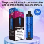 Einzelverkauf möglich AL FAKHAR 15000 Züge F18S Einweg E-Zigarette mit 600 mAh Akku und 5 mgml Nikotin – Blaubeere Kaugummi Geschmack (1)