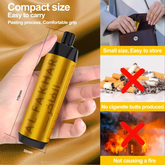 Günstigste AL FAKHAR 15000 Züge F18S Einweg E-Zigarette mit 600 mAh Akku und 5 mgml Nikotin – Mango Geschmack (7)
