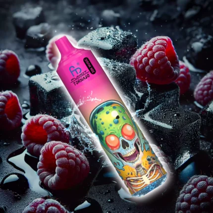 Schnelle Lieferung RandM Fumot Tornado 30000 Züge Einweg E-Zigarette mit 0 % 2 % 3 % 5% Nikotin und 600 mAh Akku — Blau Razz Eis (3)